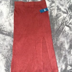Abercrombie & Fitch Women’s Elevated Ribbed Sweater MIDI Skirt size XS